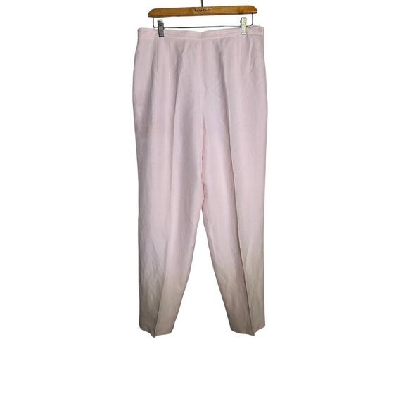 Vintage Talbots Women's Pink Silk Blazer & Pants 2Pec Set Size 12 - Picture 4 of 16